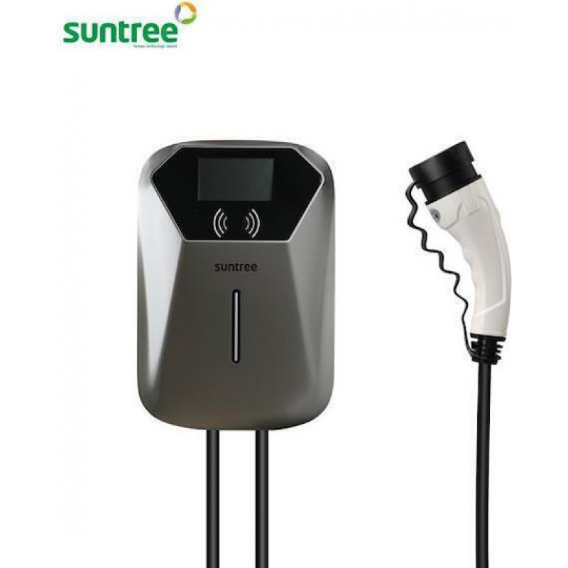 EUROLAMP 165-50007 Φορτιστής Αυτοκινήτου SUNTREE Μονοφασικός 7kW με οθόνη LCD,32A και Καλώδιο 5m (165-50007)